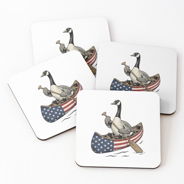 Item preview, Patriotic Canoe Canada Goose designed and sold by Roy & Tiffany.