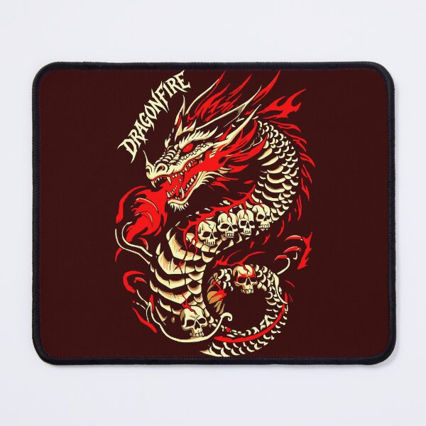 Item preview, Dragonfire Shirt – Infernal Skeleton Dragon designed and sold by VikArtStudio.