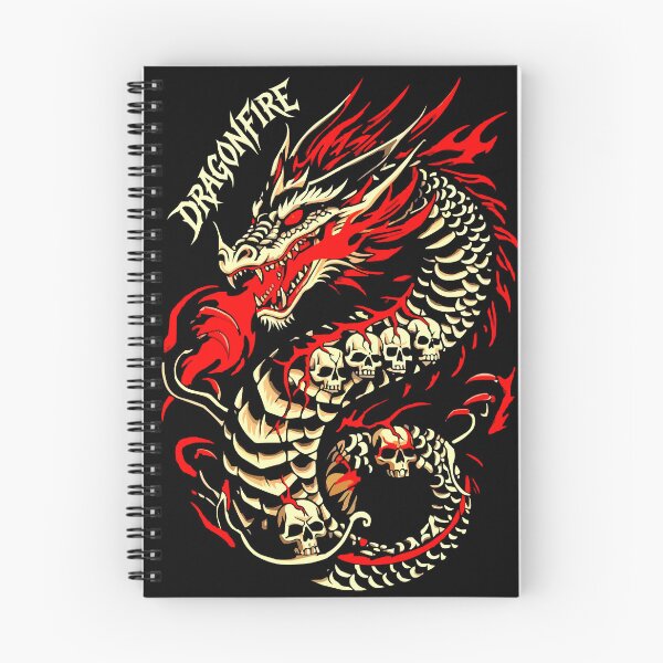 Item preview, Dragonfire Shirt – Infernal Skeleton Dragon designed and sold by VikArtStudio.