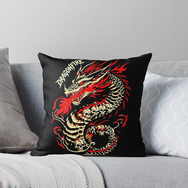 Item preview, Dragonfire Shirt – Infernal Skeleton Dragon designed and sold by VikArtStudio.