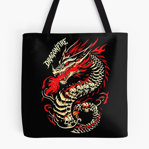 Item preview, Dragonfire Shirt – Infernal Skeleton Dragon designed and sold by VikArtStudio.