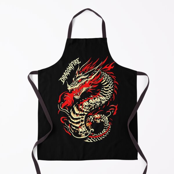 Item preview, Dragonfire Shirt – Infernal Skeleton Dragon designed and sold by VikArtStudio.