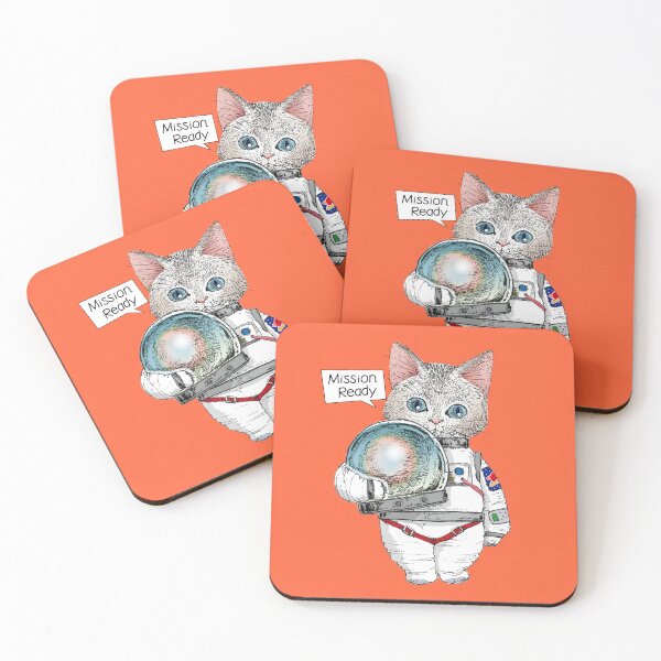 Item preview, COSMIC MEOW #01: Mission Ready - White Cat designed and sold by Neco Uchoo!.