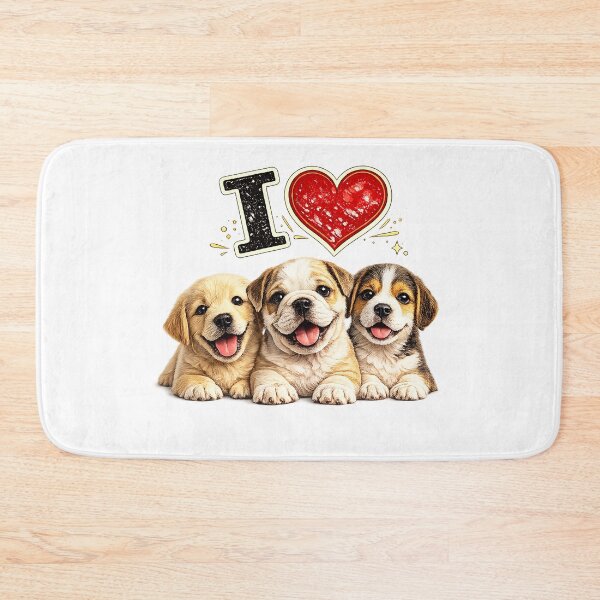 Artikelvorschau, I Love Puppies | Cute Puppy Lover Design | Adorable Dog Lover Gift entworfen und verkauft von GottaPics.