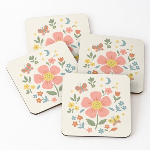 Item preview, Cute Little Meadow Nursery Art with Moon and Stars 3 designed and sold by Pasteltone.