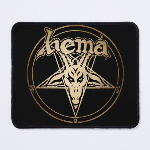 Item preview, HEMA Black Metal Pentagram Goat, Historical European Martial Arts designed and sold by blackdoggdesign.