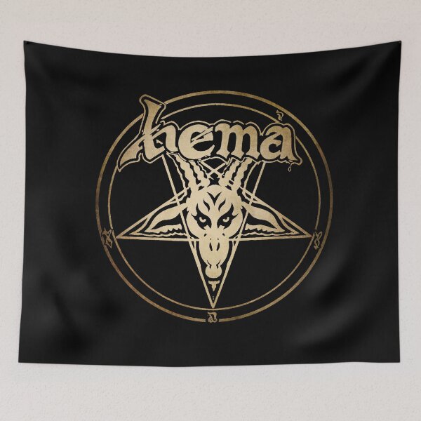 Item preview, HEMA Black Metal Pentagram Goat, Historical European Martial Arts designed and sold by blackdoggdesign.