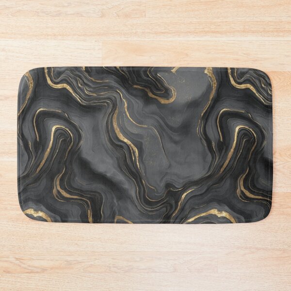 Item preview, Black & Gold Liquid Marble Abstract Pattern and Luxury Modern Agate Design designed and sold by Pickachoo.