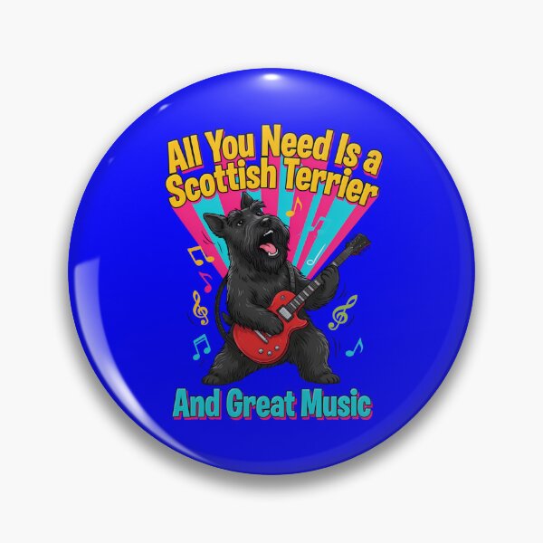 Item preview, Pet Owner All You Need Is A Scottish Terrier And Great Music Art Design designed and sold by fantasticdesign.