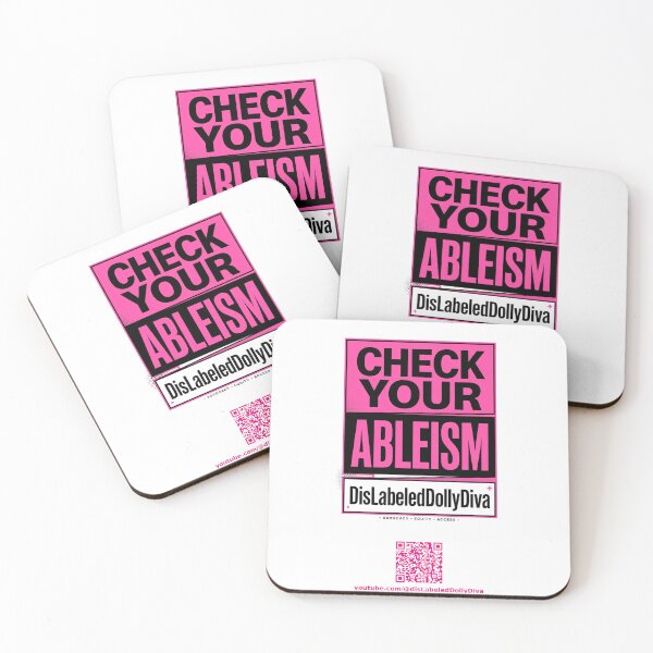 Item preview, Check Your Ableism graphic for my channel  designed and sold by Damian Wildfong.