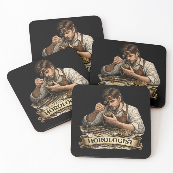 Item preview, Vintage Horologist at Work | Watchmaker Pocket Watch Design designed and sold by Tadeusz1.