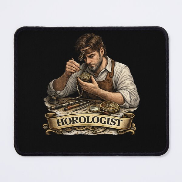 Item preview, Vintage Horologist at Work | Watchmaker Pocket Watch Design designed and sold by Tadeusz1.