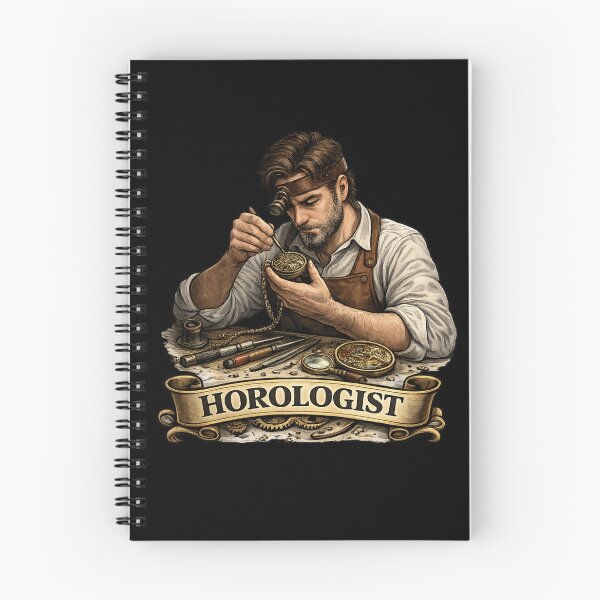 Item preview, Vintage Horologist at Work | Watchmaker Pocket Watch Design designed and sold by Tadeusz1.