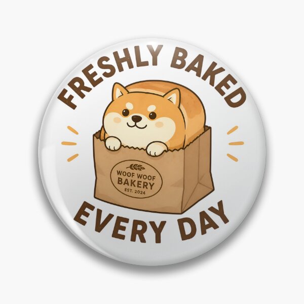 Item preview, Freshly Baked Loaf Cute Shiba Inu Bakery designed and sold by TechBro67.