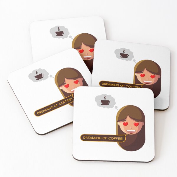 Item preview, Dreaming of Coffee | Funny Designer Sticker designed and sold by Creatory.studio.