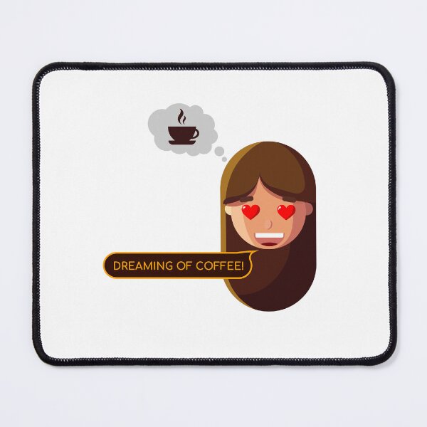 Item preview, Dreaming of Coffee | Funny Designer Sticker designed and sold by Creatory.studio.