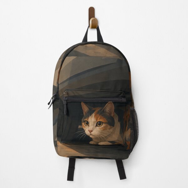 Item preview, Afraid Calico Stray Cat Hiding Under a Car designed and sold by Mindworx21.