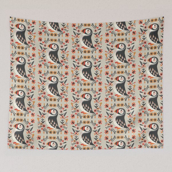 Item preview, Scandinavian Folk Art, Atlantic Puffin designed and sold by xiao xuans.