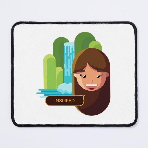 Item preview, Inspired by Nature | Funny Creative Girl Sticker designed and sold by Creatory.studio.