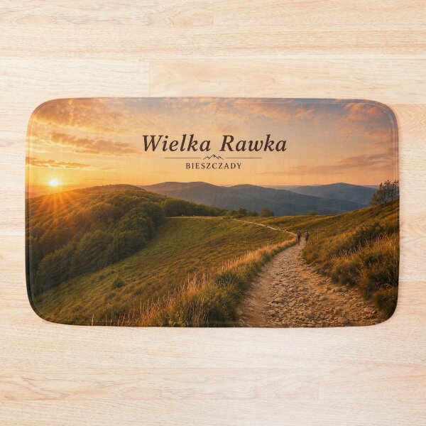 Item preview, Wielka Rawka, Bieszczady | Scenic Mountain Trail at Sunset designed and sold by JMDG Studio.