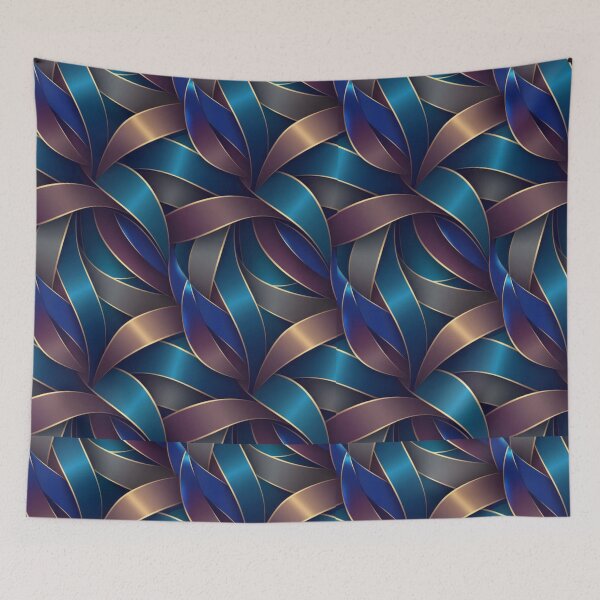 Item preview, Fluid Ribbon Wave Pattern designed and sold by FreshPixelArt.