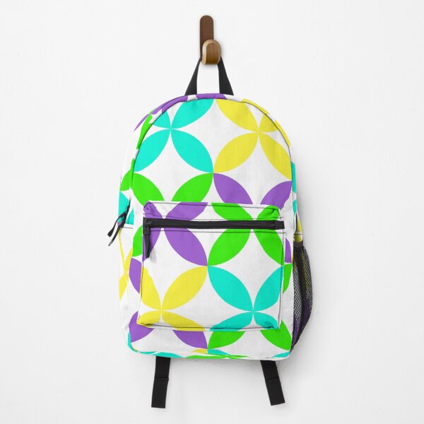 Item preview, Geometric colored pattern - green, yellow, purple, cyan designed and sold by AndysTeeShop.