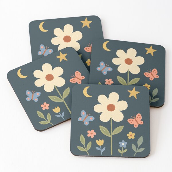 Item preview, Copy of Cute Little Meadow Nursery Art with Moon and Stars 4 designed and sold by Pasteltone.