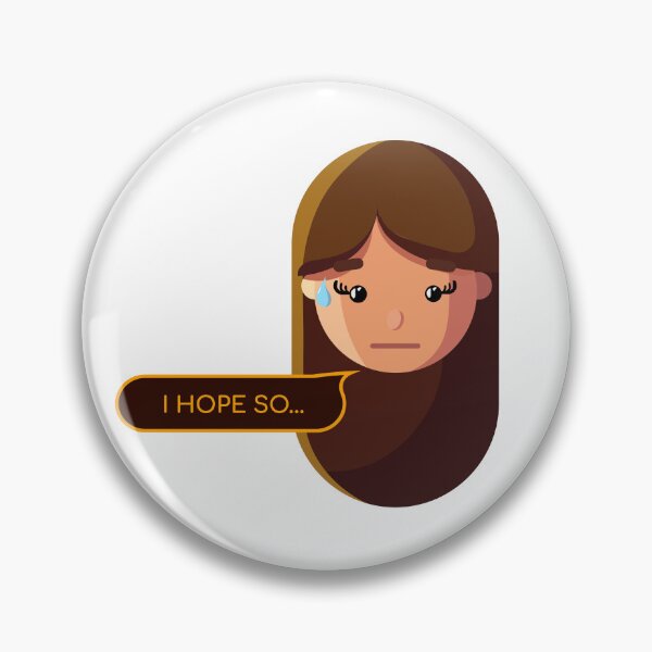 Item preview, I Hope So... | Funny Creative Girl Sticker designed and sold by Creatory.studio.