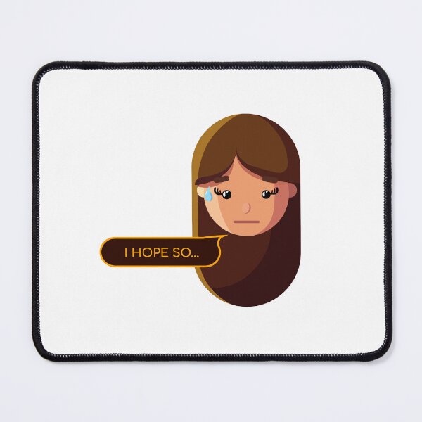 Item preview, I Hope So... | Funny Creative Girl Sticker designed and sold by Creatory.studio.