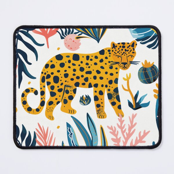 Item preview, Stilised Leopard, Tropical Leaves, and Cacti designed and sold by Soft Oddity.