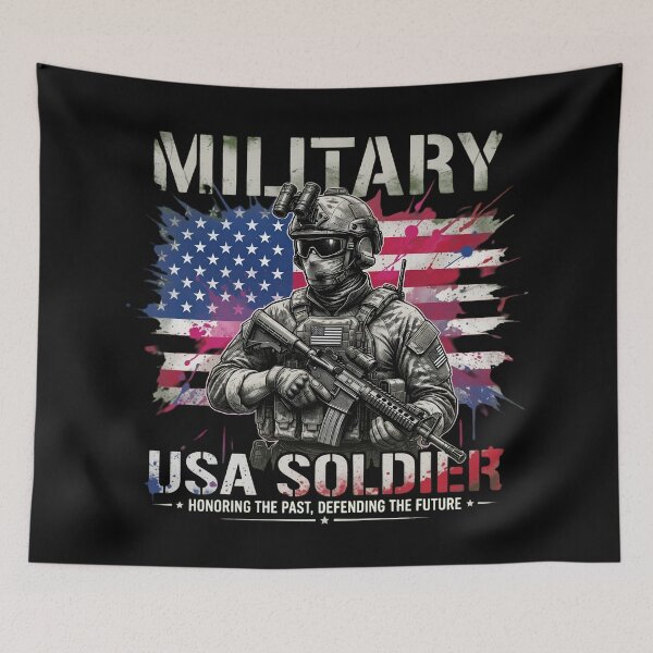Item preview, Military USA Soldier Patriotic Graphic Design designed and sold by TshirtsOnline-.