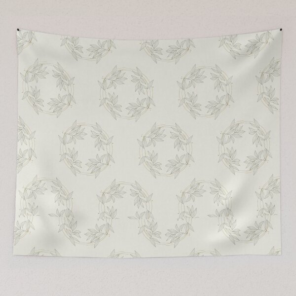 Item preview, Botanical Line Halo Pattern designed and sold by FreshPixelArt.