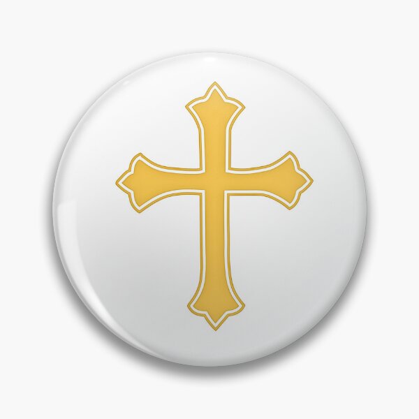 Item preview, Gold Fleury Cross - Christian Budded Cross Design designed and sold by TrexInspiration.