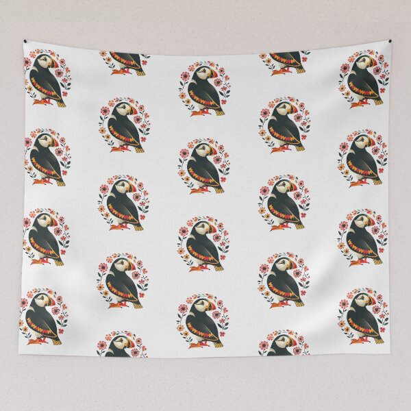 Item preview, Scandinavian Folk Art, Atlantic Puffin designed and sold by xiao xuans.