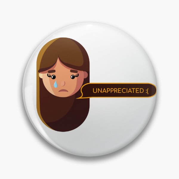 Item preview, Unappreciated | Funny Creative Girl Sticker designed and sold by Creatory.studio.