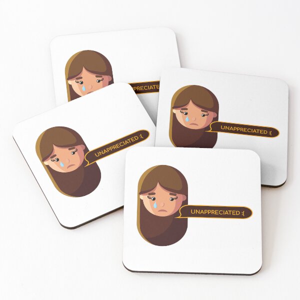 Item preview, Unappreciated | Funny Creative Girl Sticker designed and sold by Creatory.studio.