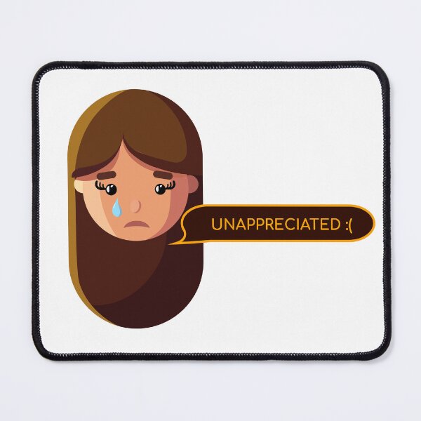 Item preview, Unappreciated | Funny Creative Girl Sticker designed and sold by Creatory.studio.