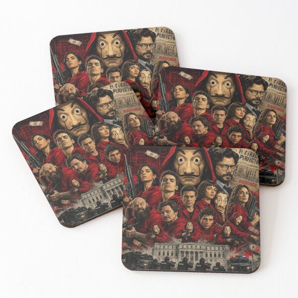 Item preview, The Perfect Heist Collage Art | Inspired Crime Drama Fan Design designed and sold by AndGarciart.