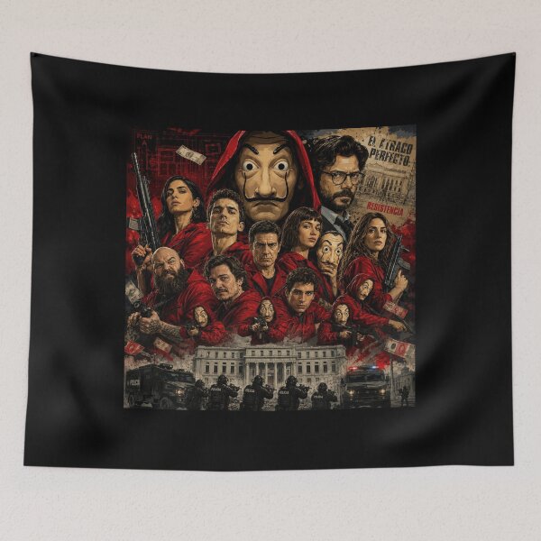 Item preview, The Perfect Heist Collage Art | Inspired Crime Drama Fan Design designed and sold by AndGarciart.