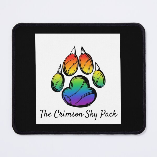 Item preview, Crimson Sky LGBTQ+ Paw designed and sold by TheNightKeepersTale.