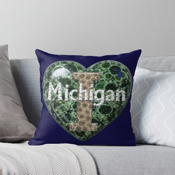 Item preview, I Love Michigan | Great Lakes Stone Art designed and sold by FreshWaterWares.