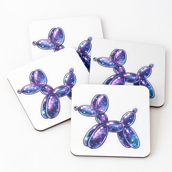 Item preview, Cosmic Balloon Dog Sticker | Galaxy Balloon Animal | Space Art Aesthetic designed and sold by Moh-nd-Eg.