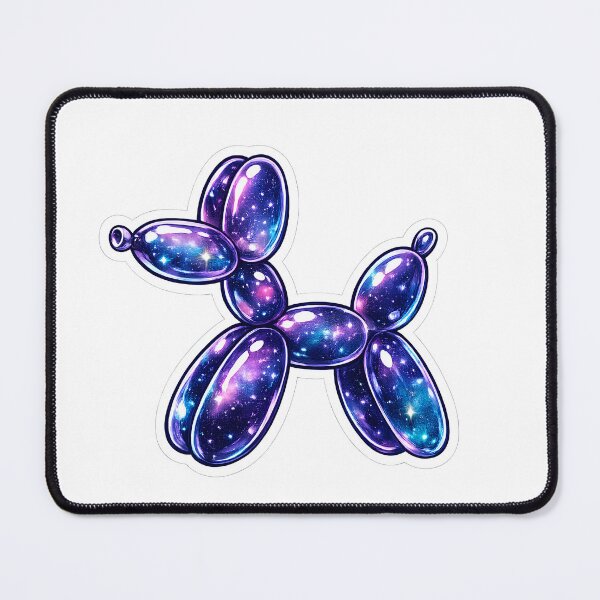 Item preview, Cosmic Balloon Dog Sticker | Galaxy Balloon Animal | Space Art Aesthetic designed and sold by Moh-nd-Eg.