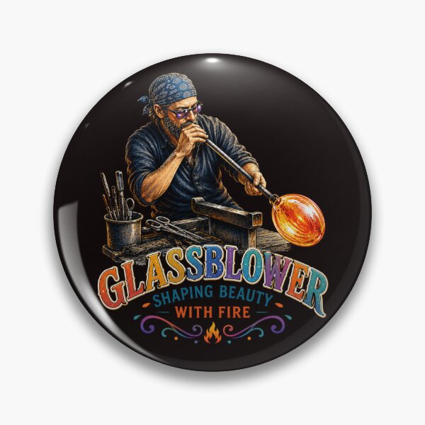 Item preview, Vintage Glassblower | Shaping Beauty With Fire Artisan Design designed and sold by Tadeusz1.
