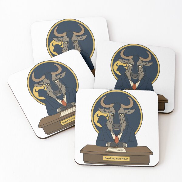 Item preview, Wildebeest Breaking Bad News Animal-pun Humor designed and sold by MOSIDRIP™.