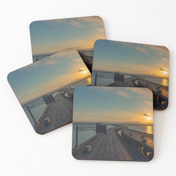 Item preview, Coastal Highway Sunrise Wall Art at Golden Hour designed and sold by Jiantmindworks.