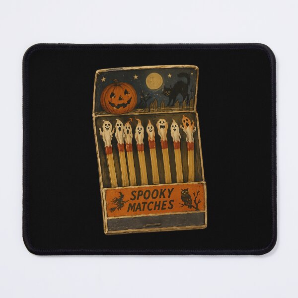 Item preview, Vintage Spooky Matches | Retro Halloween Matchbox | Ghost Matchsticks | Jack O' Lantern | Black Cat Halloween | Cottagecore Spooky designed and sold by MrDev.