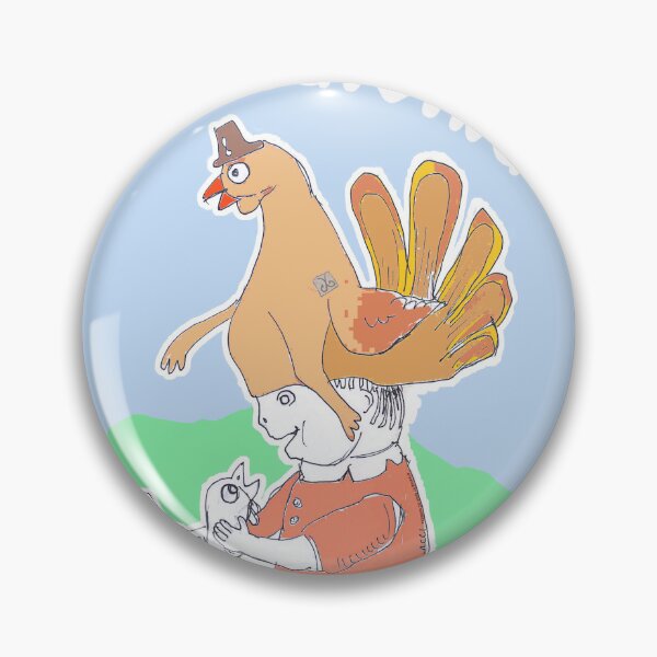 Item preview, Happy Thanksgiving - Child With Turkey Hat (Original Drawing by ACCI) designed and sold by VanyssaGraphics.