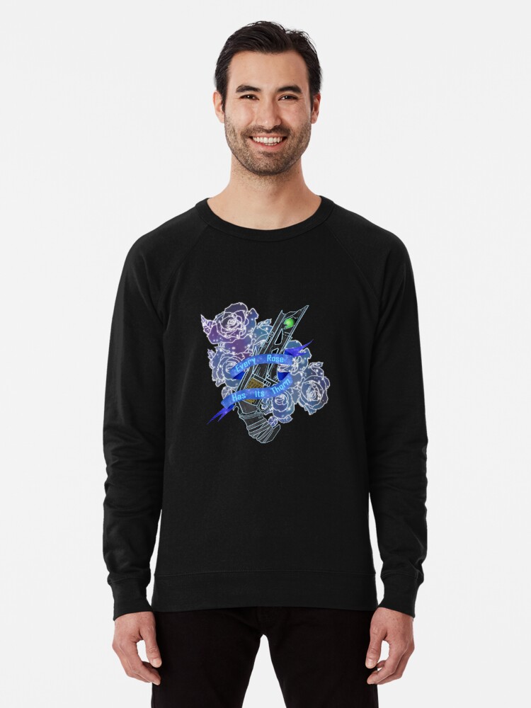 Every Rose Has Its Thorn Lightweight Sweatshirt By Seasaltlime