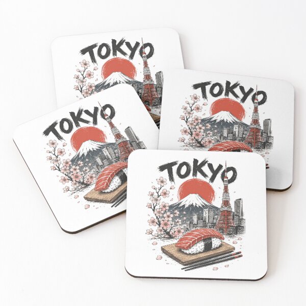 Item preview, Tokyo Sushi Mount Fuji Cherry Blossom Travel designed and sold by Moizento.